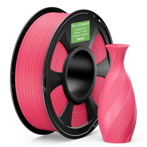 DEEPLEE PLA+ 2.0 Filament 1.75mm, Stärkere Zähigkeit 3D Drucker Filament, Heißes Rosa 1KG, Upgrade PLA Plus 3D Printer Filament, High Speed PLA+ Filament für die meisten FDM 3D Drucker DEEPLEE PLA+ 2.0 Filament 1.75mm, Stärkere Zähigkeit 3D Drucker Filament, Heißes Rosa 1KG, Upgrade PLA Plus 3D Printer Filament, High Speed PLA+ Filament für die meisten FDM 3D Drucker von Deeplee