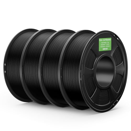 DEEPLEE PLA+ 2.0 Filament 1.75mm, Stärkere Zähigkeit 3D Drucker Filament, Schwarz 4KG, Upgrade PLA Plus 3D Printer Filament, High Speed PLA+ Filament für die meisten FDM 3D Drucker DEEPLEE PLA+ 2.0 Filament 1.75mm, Stärkere Zähigkeit 3D Drucker Filament, Schwarz 4KG, Upgrade PLA Plus 3D Printer Filament, High Speed PLA+ Filament für die meisten FDM 3D Drucker von Deeplee