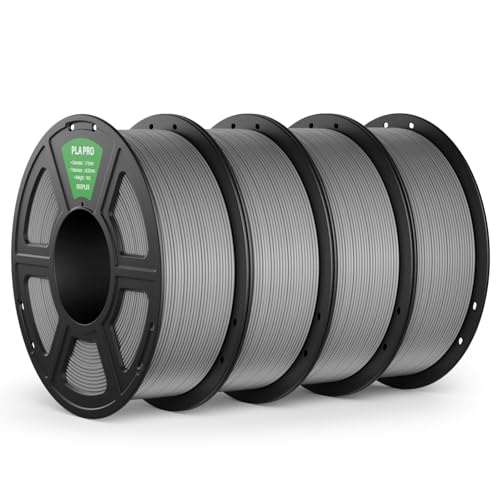 DEEPLEE PLA PRO Filament 1.75mm, Stärkere Zähigkeit 3D Drucker Filament, PLA Filament Maßgenauigkeit ±0.02 mm, Sauber gewickelt, für die meisten FDM 3D Drucker, Grau 4KG DEEPLEE PLA PRO Filament 1.75mm, Stärkere Zähigkeit 3D Drucker Filament, PLA Filament Maßgenauigkeit ±0.02 mm, Sauber gewickelt, für die meisten FDM 3D Drucker, Grau 4KG von Deeplee