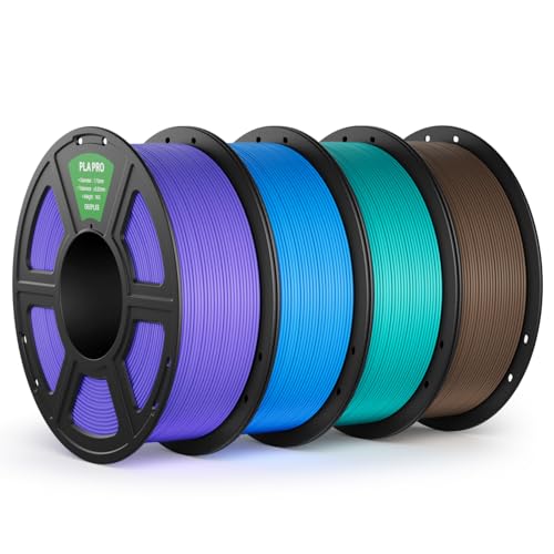 DEEPLEE PLA PRO Filament 1.75mm, Stärkere Zähigkeit 3D Drucker Filament, PLA Filament Maßgenauigkeit ±0.02 mm, Sauber gewickelt, für die meisten FDM 3D Drucker, Lila Himmelblau Türkis Braun, 4KG DEEPLEE PLA PRO Filament 1.75mm, Stärkere Zähigkeit 3D Drucker Filament, PLA Filament Maßgenauigkeit ±0.02 mm, Sauber gewickelt, für die meisten FDM 3D Drucker, Lila Himmelblau Türkis Braun, 4KG von Deeplee