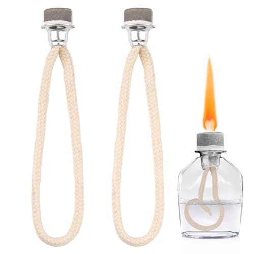 2 Stück Öllampen Docht, 17cm Duftlampe Docht mit Katalytischem Brenner, Docht für Öllampen, Lampe Ersatzdocht, Katalytische Lampe Ersatz Docht für Katalytischer Brenner Diffusor Aromatherapie von Deepton