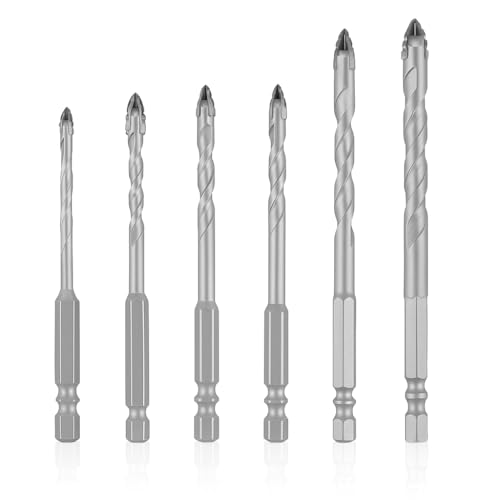 6-teiliger Exzenterbohrer Set, Vierschneidiger Bohrer mit Gewinde, Bohrersets 4/5/6/8/10/12mm Holzbohrer Steinbohrer Set für PVC-Rohre Gipskartonplatten Holz Keramikfliesen Leichtbausteine Glas 6-teiliger Exzenterbohrer Set, Vierschneidiger Bohrer mit Gewinde, Bohrersets 4/5/6/8/10/12mm Holzbohrer Steinbohrer Set für PVC-Rohre Gipskartonplatten Holz Keramikfliesen Leichtbausteine Glas von Deepton