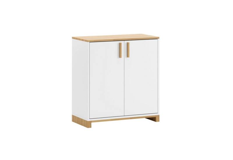 Deerhorn Kommode Modern Workplace, 2 Türen mit Soft-Close, Tiefe: 40 cm, Breite: 80 cm, Höhe: 86 cm von Deerhorn