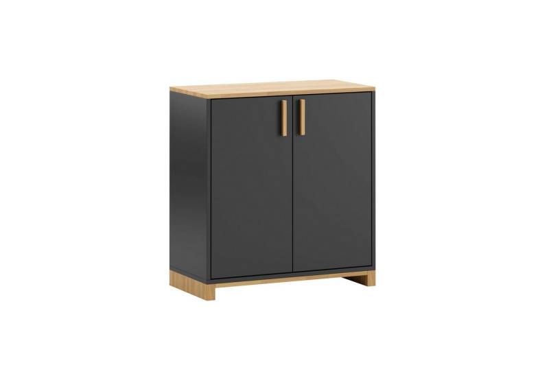 Deerhorn Kommode Modern Workplace, 2 Türen mit Soft-Close, Tiefe: 40 cm, Breite: 80 cm, Höhe: 86 cm von Deerhorn