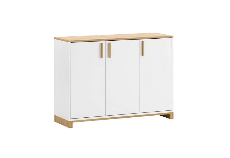 Deerhorn Sideboard Kommode Modern Workplace, 3 Türen mit Soft-Close, Tiefe: 40 cm, Höhe: 86 cm von Deerhorn