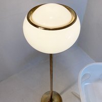 Goldene Stehlampe Bud Von Meblo, Jugoslawien/Slovenien 1970Er Jahre von Deerstedt