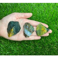 Natürlicher Gelber Und Grüner Jaspis Rohstein Kristall Brocken von DeesCrystalCreations