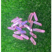 Pink Angel Aura Quarz Kristall Spitze Poliert Zauberstab von DeesCrystalCreations