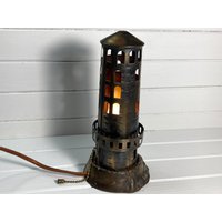 Lampe Antike Leuchtturm Nautik Vintage Navy Neuheit Strand Ozean Meer Dekor von DeesNewOldGems