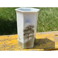 Knospe Vase Highbank Porzellan ~ Lochgilphead Schottland Stag Tree Vintage von DeesNewOldGems