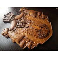 Serbien Crest Grb Srbije Wappen Holz Schnitzen Home Decor Geschenk von DefConStudio