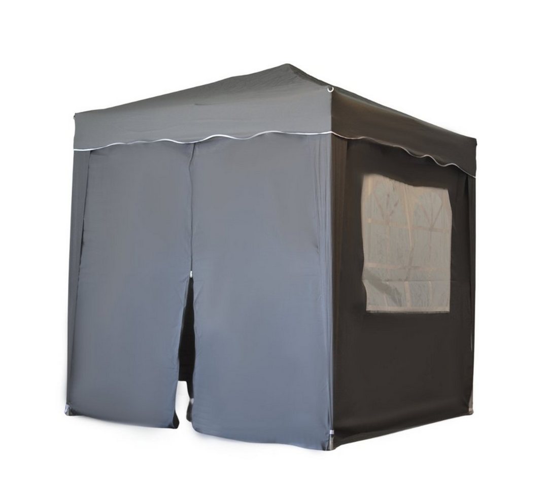 Defactoshop Faltpavillon Faltpavillon Klappzelt 2x2m Zelt + 4 Seiten Wasserdicht, mit 4 Seitenteilen, 200x200 cm von Defactoshop