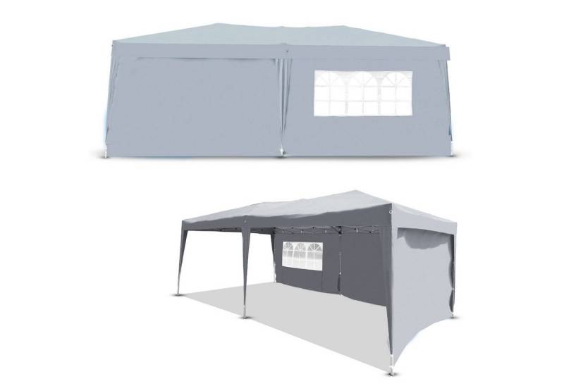 Defactoshop Faltpavillon Pavillon Faltpavillon 3x6m Partyzelt Gartenzelt Klappzelt Festzelt, BxT: 300x600 von Defactoshop