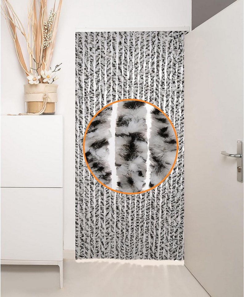 Defactoshop Insektenschutz-Vorhang Flauschvorhang Türvorhang Chenille Fliegenschutz Insektenschutz von Defactoshop