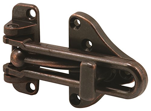 Defender Sicherheit U 11317 Swing Bar Tür Guard mit High Sicherheit AUX Schloss, Classic Bronze Finish, 1er Pack von Prime-Line