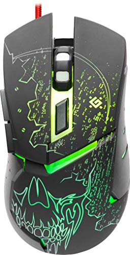 DEFENDER PC Gaming Maus Alfa GM-703L schwarz USB Kabel 7 Tasten LED Light 3200dpi optisch DEFENDER PC Gaming Maus Alfa GM-703L schwarz USB Kabel 7 Tasten LED Light 3200dpi optisch von Defender