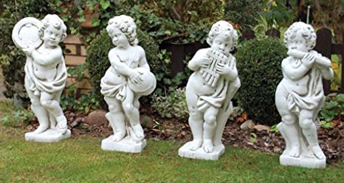 Set Putten Vier Jahreszeiten (S283-S286) Gartenfiguren Kinder Statuen Steinguss Figuren von Defi Deko- und Figurenhandel