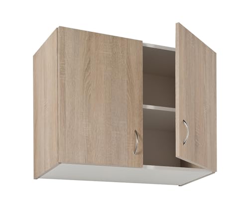 .Deftrans Hänge-Küchenschrank Sonoma Eiche Single 80 x 60 x 30 cm, Aufsatzschrank für Küchenstauraum mit Zwei Türen, Küchenschrank, Medizinschrank- Badmöbel .Deftrans Hänge-Küchenschrank Sonoma Eiche Single 80 x 60 x 30 cm, Aufsatzschrank für Küchenstauraum mit Zwei Türen, Küchenschrank, Medizinschrank- Badmöbel von .Deftrans