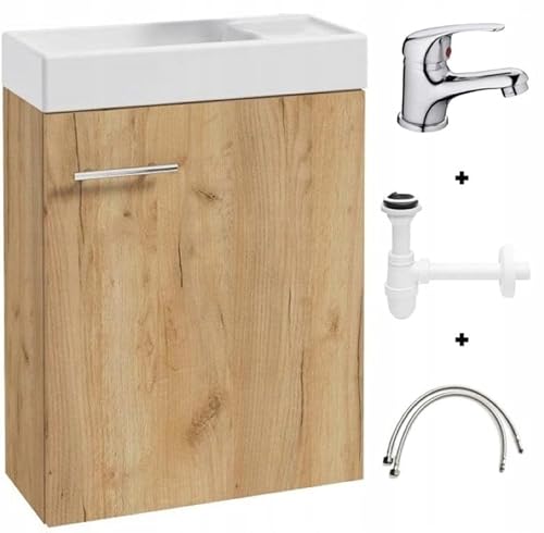 .Deftrans waschbecken gäste wc mit unterschrank 50 x 70 x 23 cm, gäste wc waschtisch, gästewaschbecken klein Set - waschbeckenunterschrank Eiche Craft mit Siphon und Waschtischarmatur .Deftrans waschbecken gäste wc mit unterschrank 50 x 70 x 23 cm, gäste wc waschtisch, gästewaschbecken klein Set - waschbeckenunterschrank Eiche Craft mit Siphon und Waschtischarmatur von .Deftrans