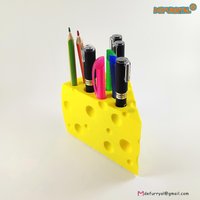 Käse Stifthalter - Witziger Schreibtisch-Organizer Aus Dem 3D-Drucker Käse Stifthalter - Witziger Schreibtisch-Organizer Aus Dem 3D-Drucker von Defurryal
