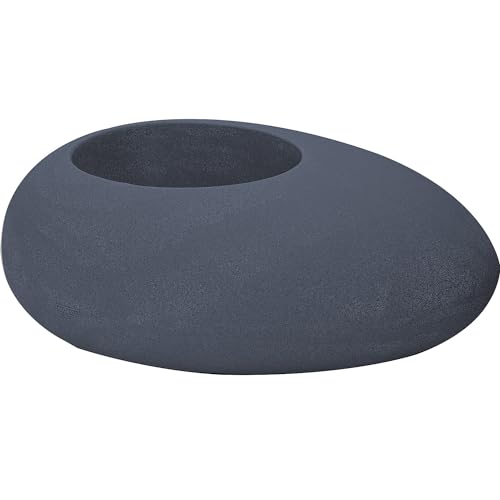 Degardo®️ Blumentopf bruchfest I Pflanzkübel für Innen und Außen I Design Pflanztopf Made In Germany I Pflanzstein maximal Frostsicher I Blumenkübel Storus II (Granit anthrazit) I Pflanzgefäß von Degardo