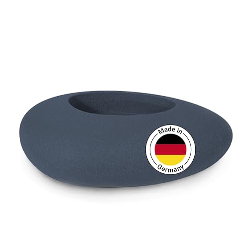 Degardo®️ Blumentopf bruchfest I Pflanzkübel für Innen und Außen I Design Pflanztopf Made In Germany I Pflanzstein maximal Frostsicher I Blumenkübel Storus VI (Granit Anthrazit) I Pflanzgefäß von Degardo