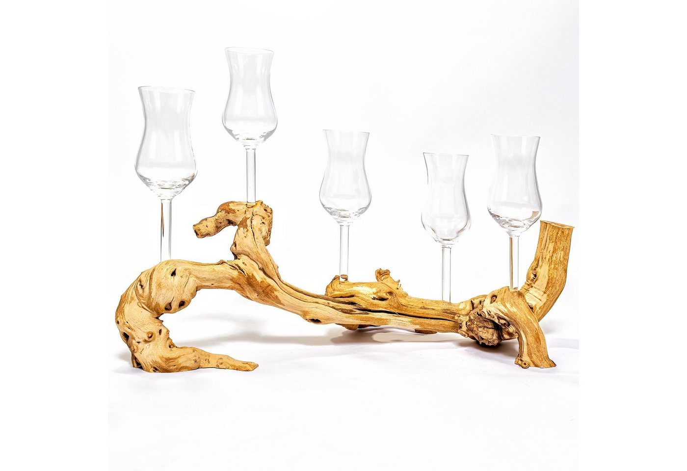 Deggelbam Tafelservice 5er Grappawurzel Schnapsglas Echtholz Wurzel mit Grappagläsern, 5 Personen, Echtholz Wurzel mit Grappagläsern ohne Stiel Schnapsgläser Deggelbam Tafelservice 5er Grappawurzel Schnapsglas Echtholz Wurzel mit Grappagläsern, 5 Personen, Echtholz Wurzel mit Grappagläsern ohne Stiel Schnapsgläser von Deggelbam