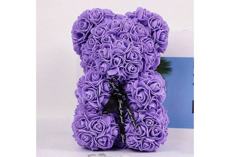Kunstblumenstrauß Rosenbär Teddybär Rosen Valentinstagsgeschenk, Deggelbam von Deggelbam