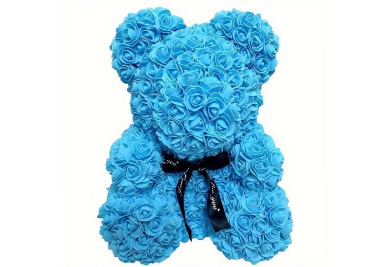 Kunstblumenstrauß Rosenbär Teddybär Rosen Valentinstagsgeschenk, Deggelbam von Deggelbam