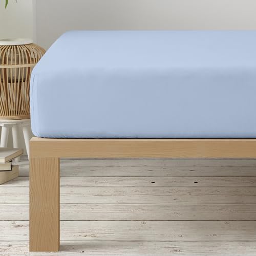 Degrees Home - Collection - Spannbettlaken – 100% Polyester, Hochwertige Mikrofaser, Rundum-Gummizug, Atmungsaktiv & Pflegeleicht, Oeko-Tex Standard 100-140x190x33 - Hellblau Degrees Home - Collection - Spannbettlaken – 100% Polyester, Hochwertige Mikrofaser, Rundum-Gummizug, Atmungsaktiv & Pflegeleicht, Oeko-Tex Standard 100-140x190x33 - Hellblau von Degrees home