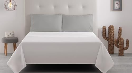 Degrees Home – Kollektion – 2 Kissenbezüge 50 x 80 – Mikrofaser – Grau von Degrees home