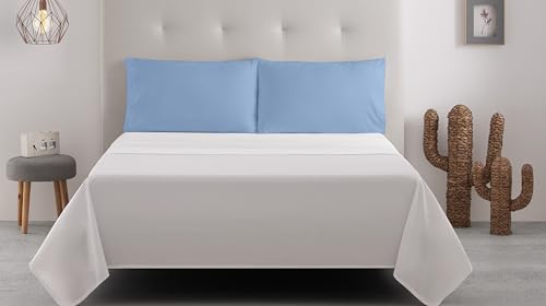 Degrees Home – Kollektion – 2 Kissenbezüge 50 x 80 – Mikrofaser – Himmelblau Degrees Home – Kollektion – 2 Kissenbezüge 50 x 80 – Mikrofaser – Himmelblau von Degrees home