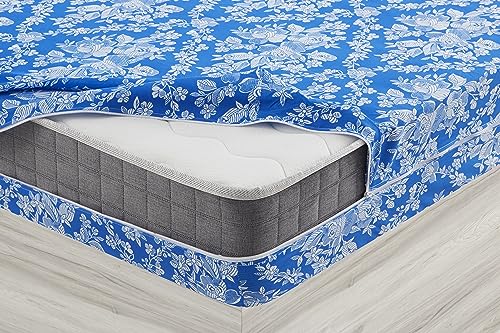 Degrees Home – Alba – Matratzenbezug – 135 cm Matratzenschoner – Reißverschluss-Matratzenbezug – Anti-Milben-Matratzenschoner – 100% Polyester – waschbar – 135 cm Matratze von Degrees home