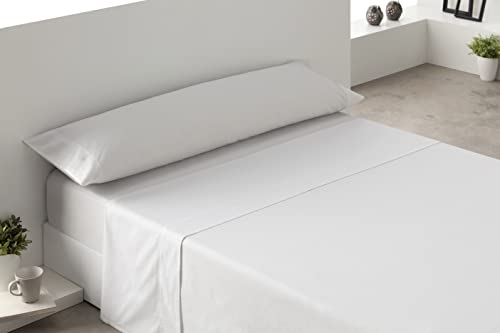 Degrees home – Kollektion – 3-teiliges Bettlaken-Set – Spannbettlaken, Oberlaken und Kissenbezug – 150-cm-Bett – 100% Polyester - Weiss von Degrees home