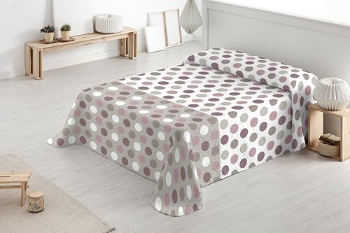 Degrees home Alegria Tagesdecke für 180 cm Bett, Frühling, Sommer, 270 x 260 cm, neutral von Degrees home