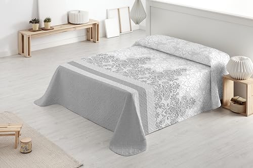 Degrees home Classic - Tagesdecke für Bett 105 - Tagesdecke Bouti Bett - Frühling, Sommer - 200 x 260 cm, Grau von Degrees home