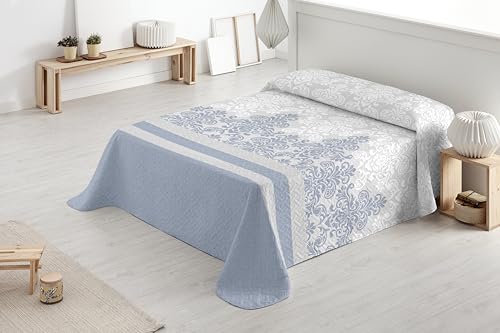 Degrees home Classic - Tagesdecke für Bett 105 - Tagesdecke Bouti Bett - Frühling Sommer - 200 x 260 cm Blau von Degrees home