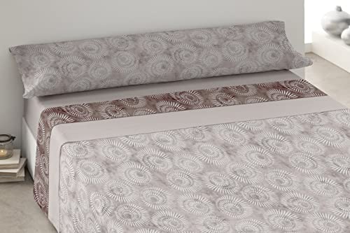 Degrees home Einfarbig - Bettlaken 200x190cm - Bettwäsche 200x190cm - Bettlaken 50% Baumwolle, 50% Polyester - 3er Pack - Beige von Degrees home