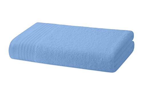 Degrees home – Großes Duschtuch-Set – Badetuch-Set – 1 großes Duschtuch – 100% Baumwolle – 480 g/m2 – 95 x 140 cm – HIMMELBLAU von Degrees home