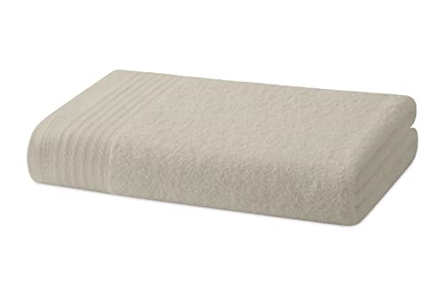 Degrees home – Großes Duschtuch-Set – Badetuch-Set – 1 großes Duschtuch – 100% Baumwolle – 480 g/m2 – 95 x 140 cm – BEIGE von Degrees home