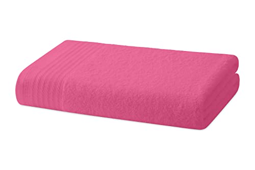 Degrees home – Großes Duschtuch-Set – Badetuch-Set – 1 großes Duschtuch – 100% Baumwolle – 480 g/m2 – 95 x 140 cm – ROSA von Degrees home