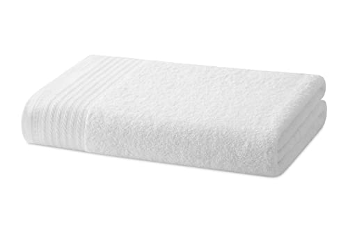 Degrees home – Großes Duschtuch-Set – Badetuch-Set – 1 großes Duschtuch – 100% Baumwolle – 480 g/m2 – 95 x 140 cm – Weiss von Degrees home