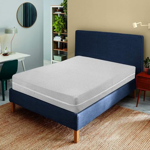 Degrees Home – Teide – Matratzenbezug – 150 cm Matratzenschoner – Matratzenbezug mit Reißverschluss – Anti-Milben-Matratzenschoner – 150 cm Bett - Blau von Degrees home