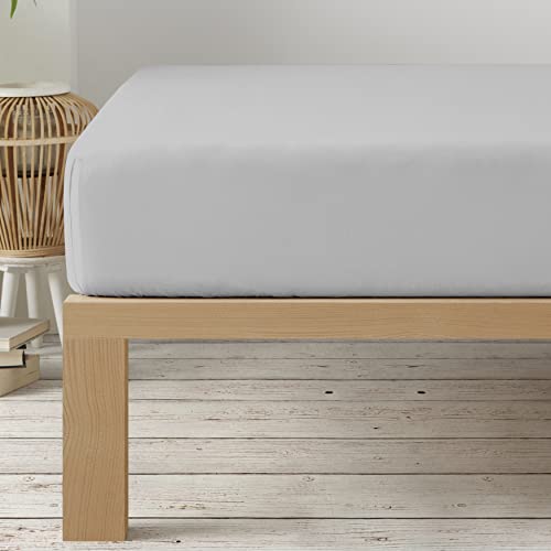 Degrees Home – Kollektion – Spannbettlaken 135 x 190 x 33 – verstellbar – gebürstete Polyester – Grau Degrees Home – Kollektion – Spannbettlaken 135 x 190 x 33 – verstellbar – gebürstete Polyester – Grau von Degrees home