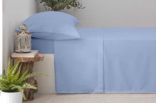 Degrees home – Spannbettlaken Set 200x200 cm – 4-teilig – Mikrofaser Bettlaken + 2 Kissenbezüge 80x50 – Hellblau Degrees home – Spannbettlaken Set 200x200 cm – 4-teilig – Mikrofaser Bettlaken + 2 Kissenbezüge 80x50 – Hellblau von Degrees home