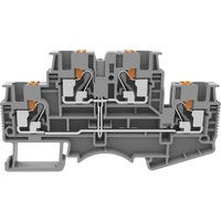Degson - DSKK4-01P-11-50-A(H) Doppelstock-Durchgangsklemme Push-In-Klemme Grau 1 St. von Degson