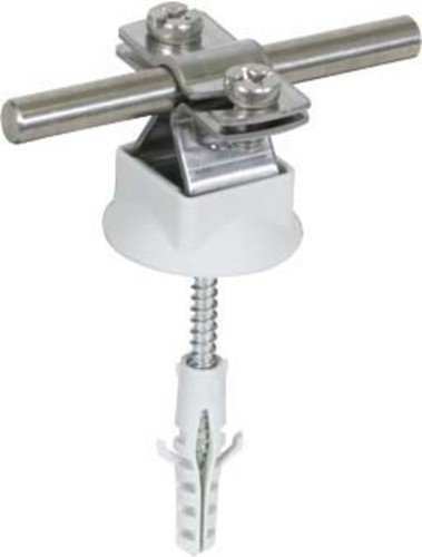 Dehn+Söhne Leitungshalter 274 160 NIRO f. Rd 8-10 mm Leitungshalter für Blitzschutz 4013364123380 (2 Stück Leitungshalter) von Dehn+Söhne
