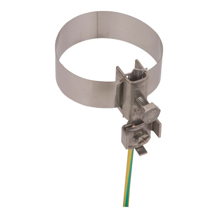 B-Ware Dehn Erdungsbandrohrschelle Bandrohrschelle Erdung Edelstahl 27 168mm V2 A 4 Stk von Dehn & Söhne