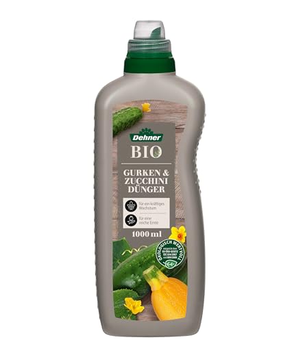 Dehner Bio Gurken- und Zucchinidünger, hochwertiger Flüssigdünger, Dünger für Gurken / Zucchini, organischer NK-Dünger, ökologisch wertvoll, 1 l, für ca. 150 l, bunt Dehner Bio Gurken- und Zucchinidünger, hochwertiger Flüssigdünger, Dünger für Gurken / Zucchini, organischer NK-Dünger, ökologisch wertvoll, 1 l, für ca. 150 l, bunt von Dehner