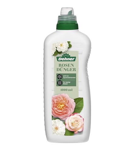 Dehner Rosendünger, hochwertiger Flüssigdünger, Dünger für Rosen, organischer NK-Dünger, ökologisch wertvoll, 1 l, für ca. 150 l, bunt von Dehner